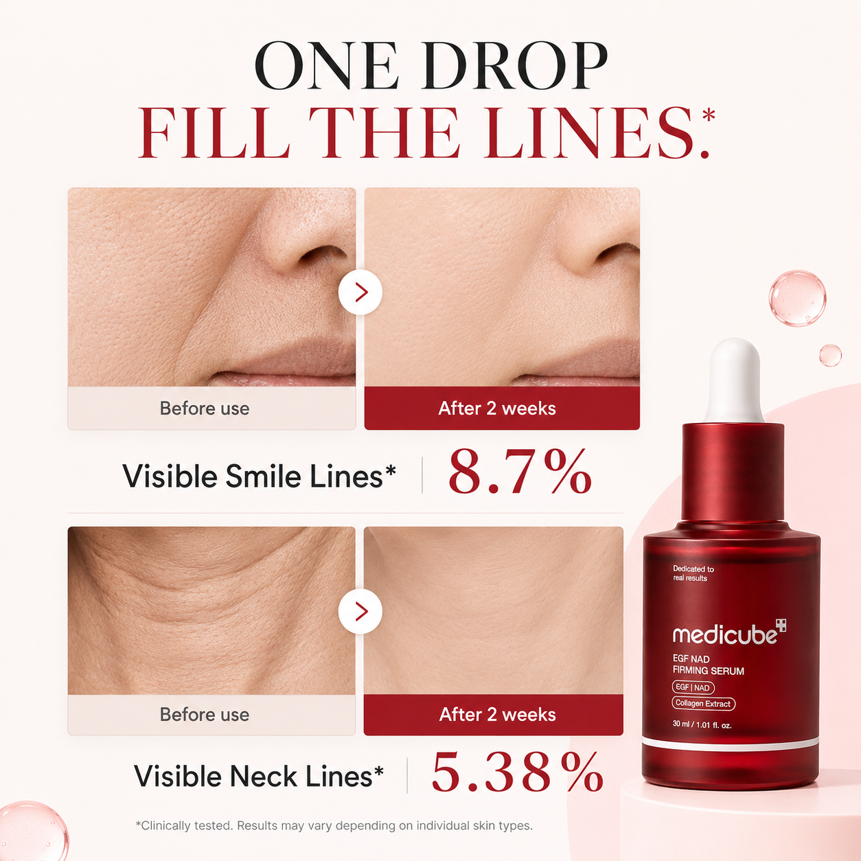 EGF Peptide, NAD+ Collagen Firming Serum