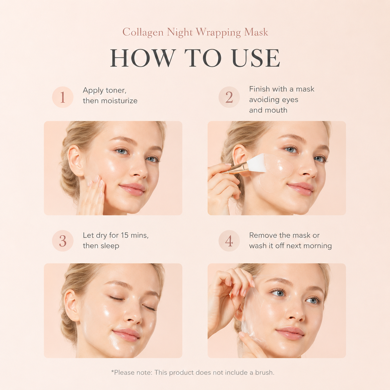 Wrapping Collagen Overnight Peel Off Facial Mask