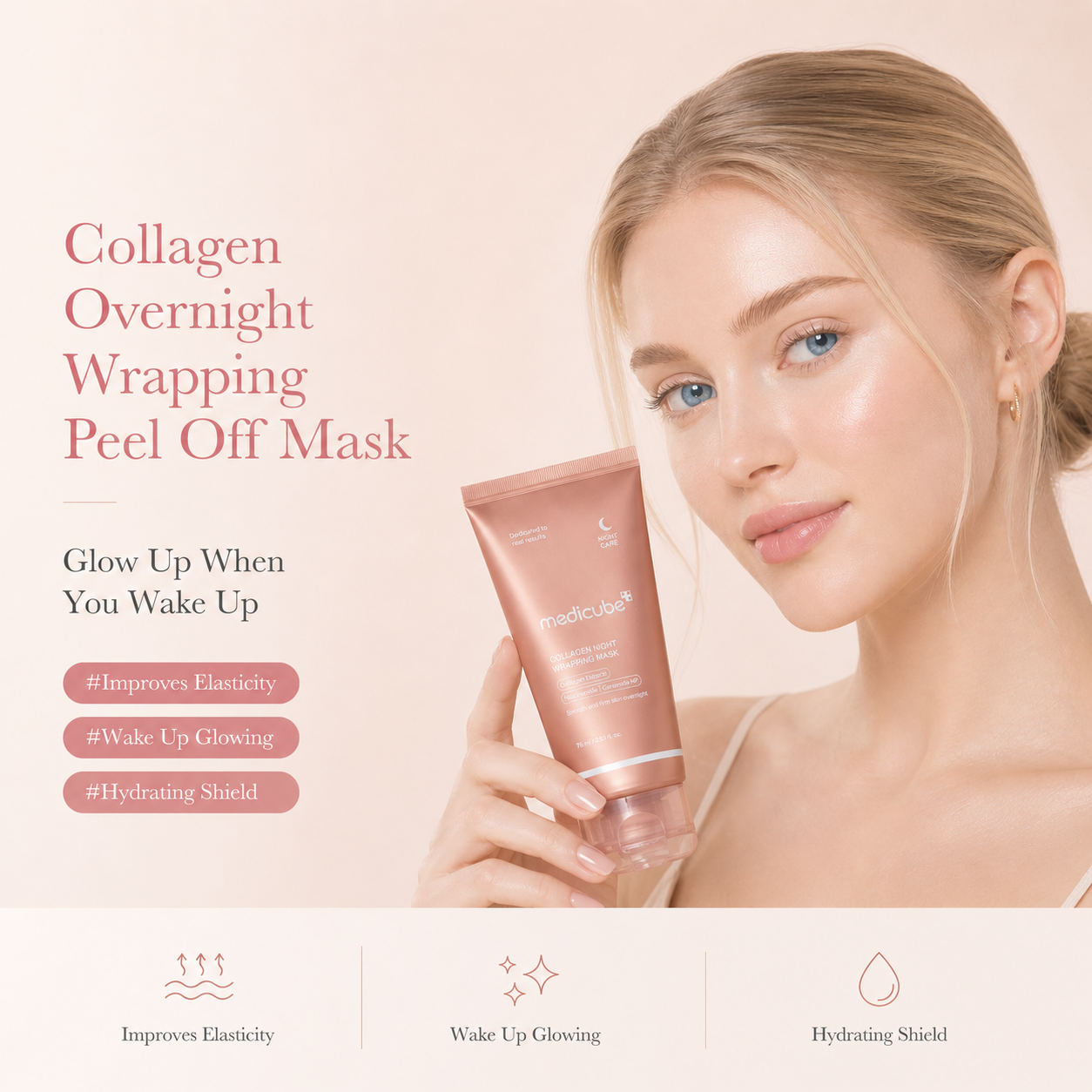 Wrapping Collagen Overnight Peel Off Facial Mask