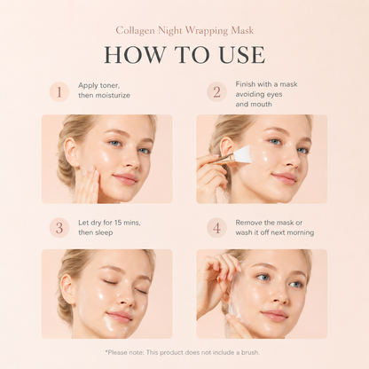 Wrapping Collagen Overnight Peel Off Facial Mask