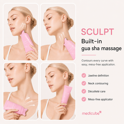 medicube PDRN Collagen Gua Sha Neck Wrinkle Cream